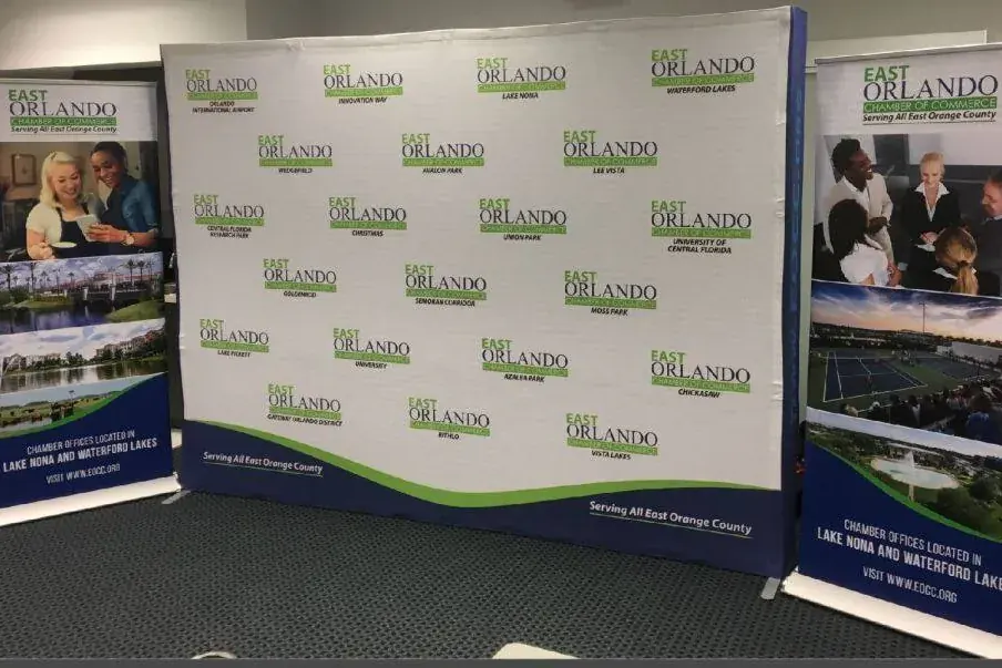 Printed Backdrops customer work by Tennessee Sign Company